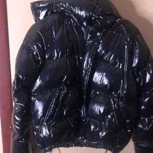 Vinyl Puffer Jacket